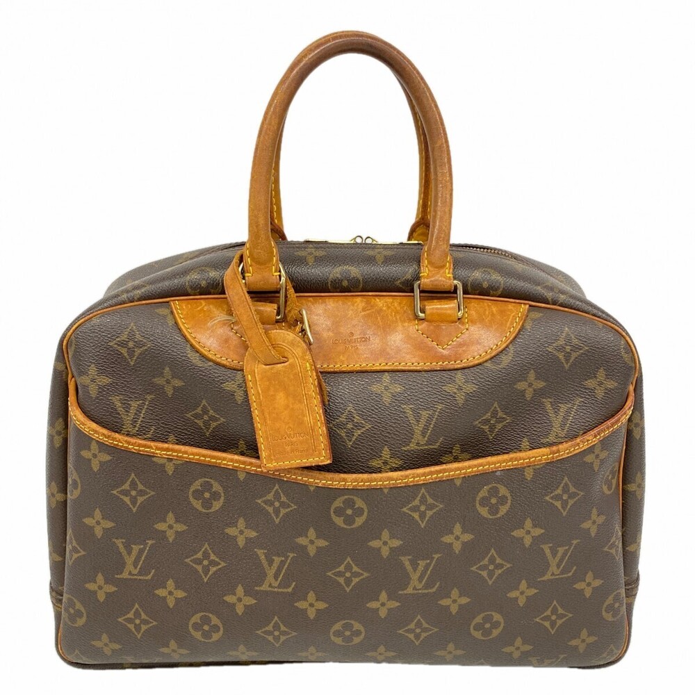Louis Vuitton Monogram Deauville Handbag Brown